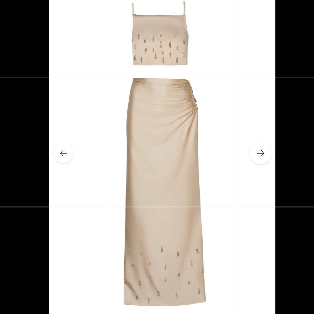 NWT**** Katniss Maxi Skirt and Top in Sand